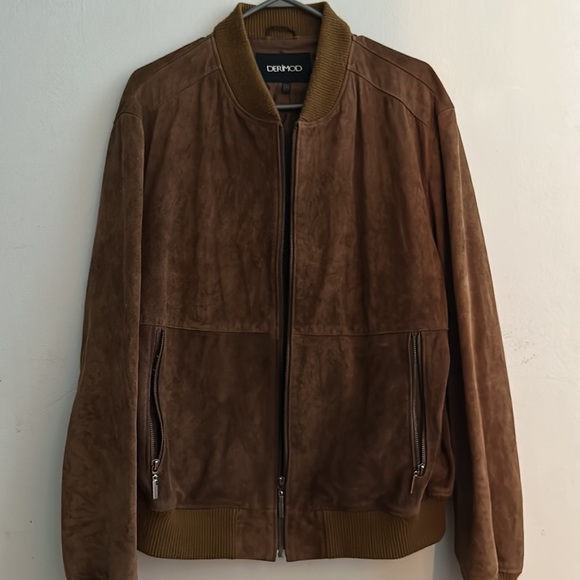 Derimod 100 % Suede Leather Jacket -M - Picture 4 of 7